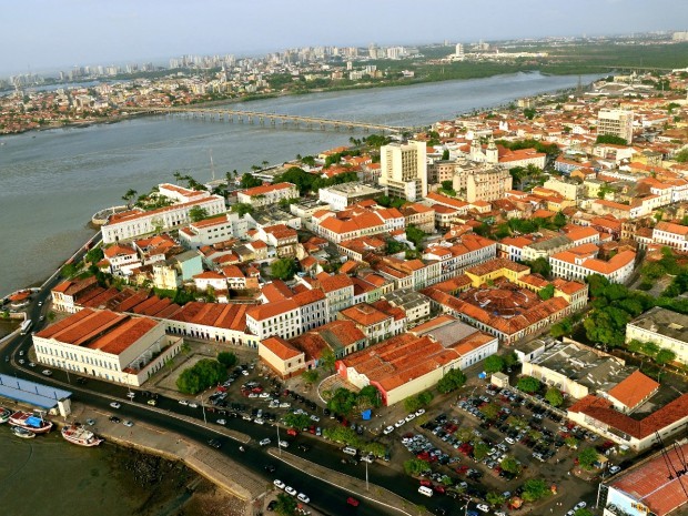 Vista aérea do Centro Histórico de São Luís (Foto: Meireles Junior)
