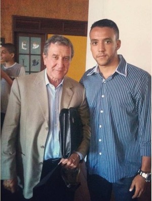 Neimar Quesada, ex-agora agente de futebol, ao lado de Carlos Alberto Parreira