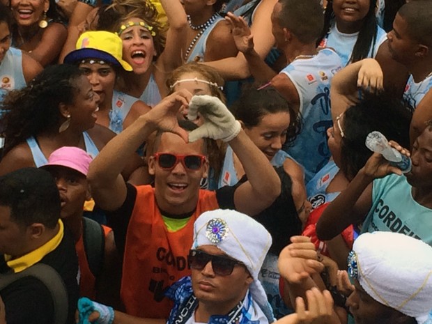 Cordeiro no carnaval de Salvador 2015 (Foto: Tatiana Dourado/G1)