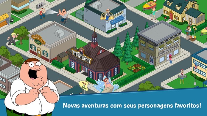 Jogo de Family Guy para Android contém todos os personagens do desenho animado (Foto: Divulgação)