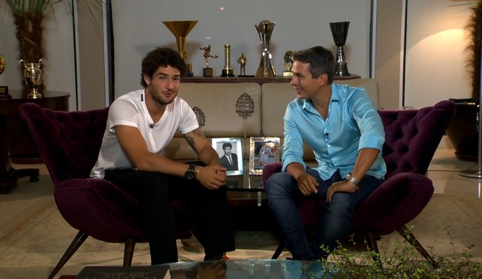 Alexandre Pato e Ivan Moré (Foto: Reprodução TV Globo)