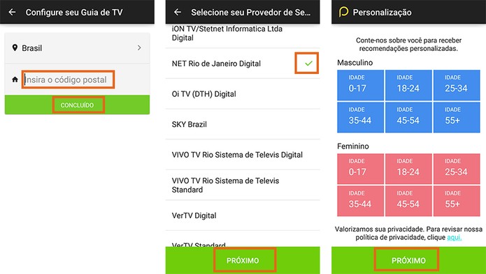 Inicie a configuração do controle da TV com o app Peel Smart Control (Foto: Reprodução/Barbara Mannara)