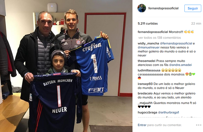 Fernando Prass Neuer (Foto: Reprodução/Instagram)