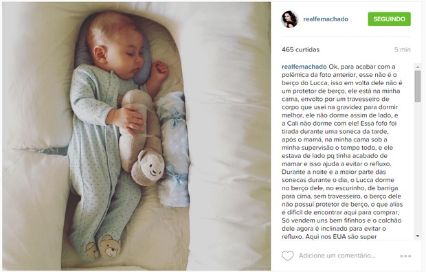 Fernanda Machado se defende em post na web (Foto: Reprodução/Instagram)