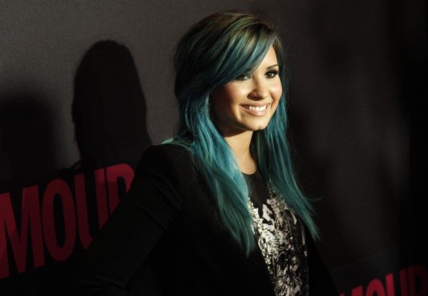 Demi Lovato na festa da revista Glamour (Foto: AP Exchange)