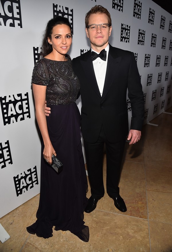 Luciana Barroso e Matt Damon (Foto: Getty Images)