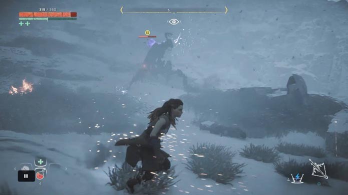 Fique longe do Corrupter para não ser visto em Horizon: Zero Dawn (Foto: Reprodução/Murilo Molina)