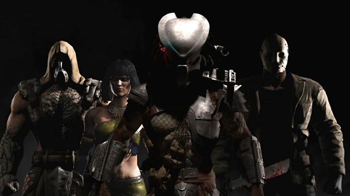 Da esquerda para a direita, Tremor, Tanya, Predador e Jason Voorhees fazem parte do Kombat Pack (Foto: Reprodução/VG247)