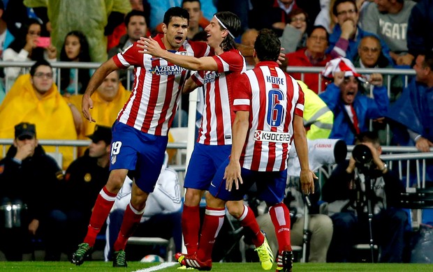 Diego Costa gol jogo Atlético de Madri contra Real Madrid (Foto: Reuters)