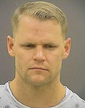 Michael Flaig foi preso acusado de morder os testículos de homem durante briga  (Foto: Baltimore Police Department/Reuters)