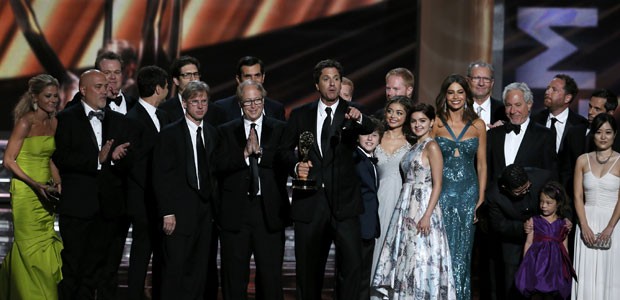 'Modern family' vence, conforme o previsto, o prêmio de melhor série de comédia  (Foto: Reuters)