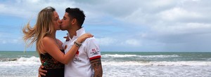 Marri Cézare e Cicinho estão casados desde o ano passado (Foto: Tiago Medeiros/Globoesporte.com)