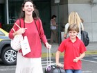 Glenda Kozlowski desembarca no Rio com o filho mais novo