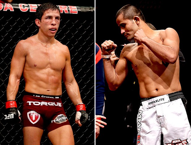 montagem UFC Jussier Formiga x Joseph Benavidez (Foto: Editoria de Arte / Globoesporte.com)