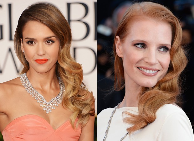 Jessica Alba (à esq.) e Jessica Chastain (à dir.) (Foto: Getty Images) Jessica Alba (à esq.) e Jessica Chastain (à dir.) (Foto: Getty Images)
