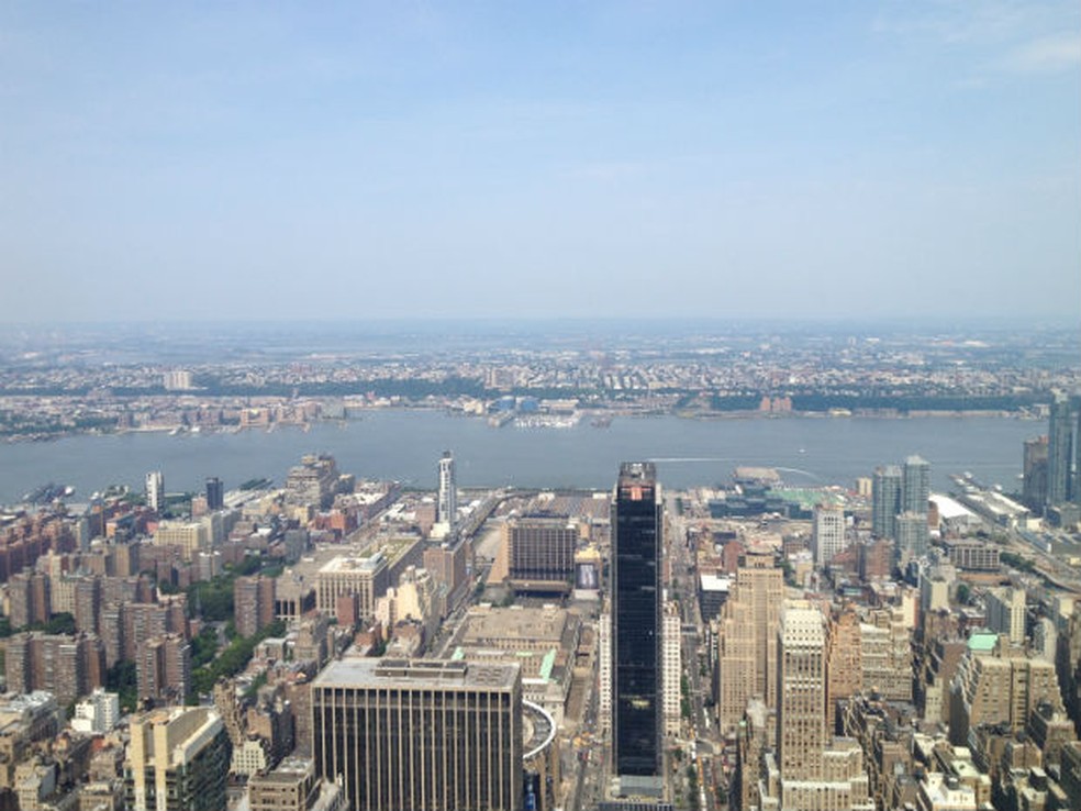 Vista de Nova York do Empire State (Foto: Sérgio Tavares Filho/G1)