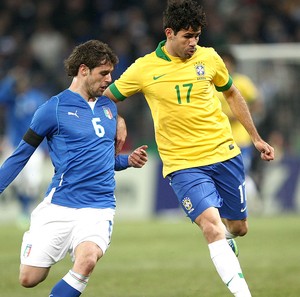 Diego Costa jogo Seleção brasileira (Foto: Mowa Press)
