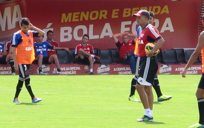 Jayme de Almeida treino do Flamengo (Foto: Richard Souza)