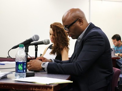 Anderson Silva Audiência Doping (Foto: Evelyn Rodrigues)