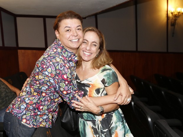 David Brazil e Cissa Guimarães em estreia de peça no Rio (Foto: Felipe Assumpção/ Ag. News)