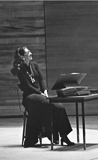 Maria Callas nas lendárias aulas magnas de 1972 (Foto: Reprodução)