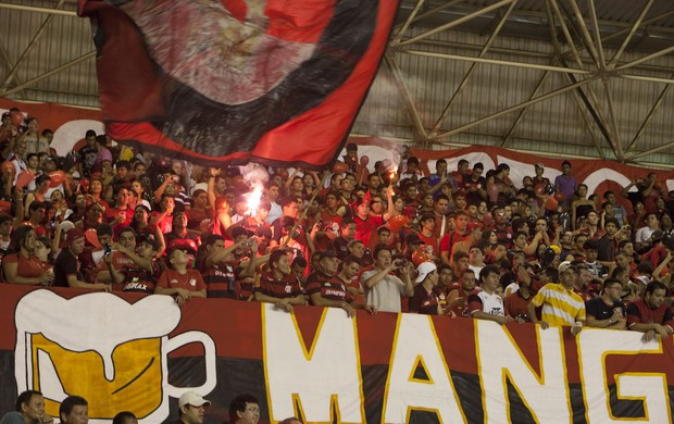 Torcida do Flamengo, showbol em Manaus (Foto: Dirter)