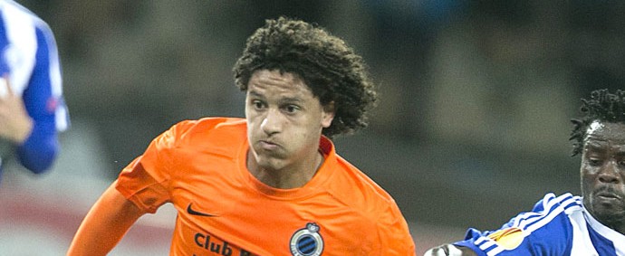 Felipe Gedoz Club Brugge X HJK (Foto: Agência EFE) Felipe Gedoz Club Brugge X HJK (Foto: Agência EFE)