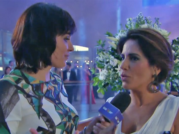 Gloria Pires conversa com Iozzi (Foto: Vídeo Show / TV Globo)