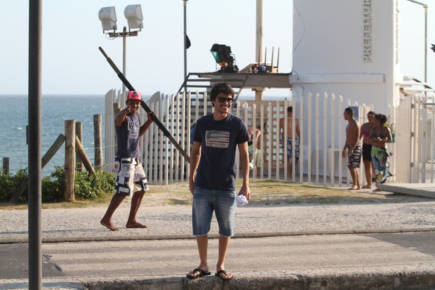 Guilherme Leicam na orla (Foto: Wallace Barbosa / AgNews)