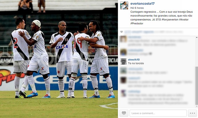Instagram Everton Costa Vasco (Foto: Reprodução / Instagram)