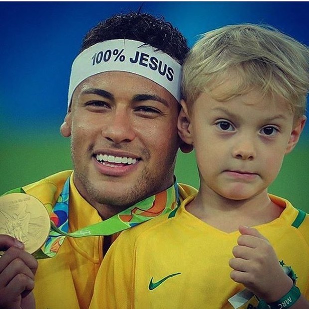 Neymar e o filho (Foto: Reprodução / Instagram)