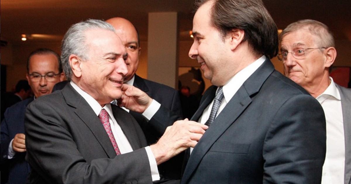 Resultado de imagem para maia e temer