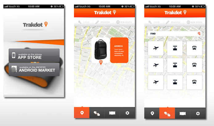 Empresa conta com apps para encontrar bagagens com maior rapidez (Foto: Divulgação/Trakdot) Empresa conta com apps para encontrar bagagens com maior rapidez (Foto: Divulgação/Trakdot)