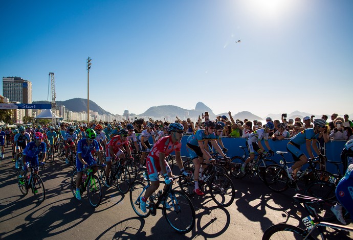 Evento-teste ciclismo de estrada Olimpíadas Rio 2016 (Foto: Daniel Marenco / Agencia O Globo)