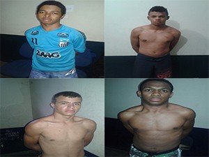 Ao todo foram presos quatro homens suspeitos de matar o PM (Foto: Divulgação/PM-TO)