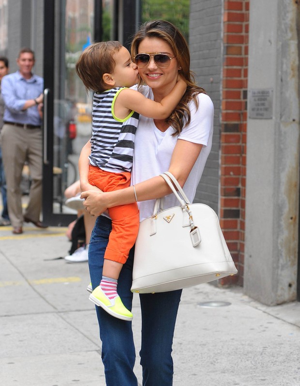 Miranda Kerr e Flynn (Foto: Agência/ Getty Images)