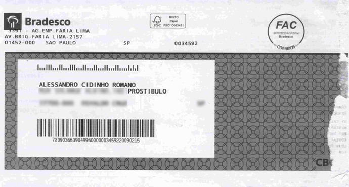 documento prostíbulo alessandro cidinho Romano (Foto: Reprodução)