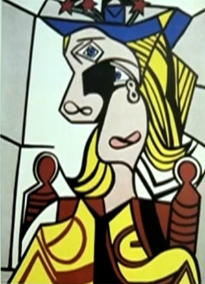 GNews - Quadro ‘Mulher com chapéu florido’, de Roy Lichtenstein (Foto: GloboNews)