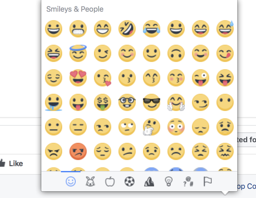 Facebook ainda não mostra os novos emojis 5.0 (Foto: Reprodução/Emojipedia)