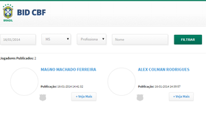 BID com jogadores registrados em Mato Grosso do Sul (Foto: Reprodução)