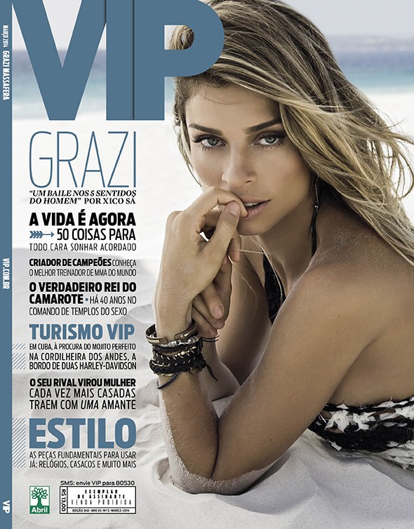 Grazi Massafera na capa da revista VIP (Foto: Reprodução / Vip Magazine)