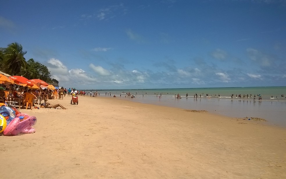 Praia do Seixas, em João Pessoa (Foto: Aline Oliveira/G1 PB)