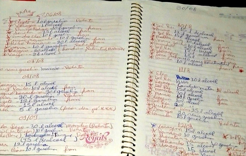 Polícia apreendeu caderno com anotações que indicariam a compra de votos (Foto: Reprodução / TV TEM)