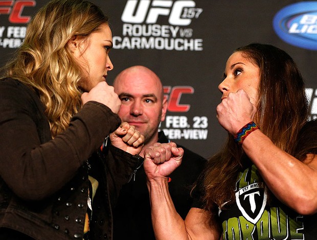 Pesagem UFC Ronda Rousey x Liz Carmouche (Foto: Divulgação / UFC])