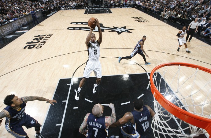 Kawhi Leonard Spurs x Grizzlies NBA (Foto: Getty)