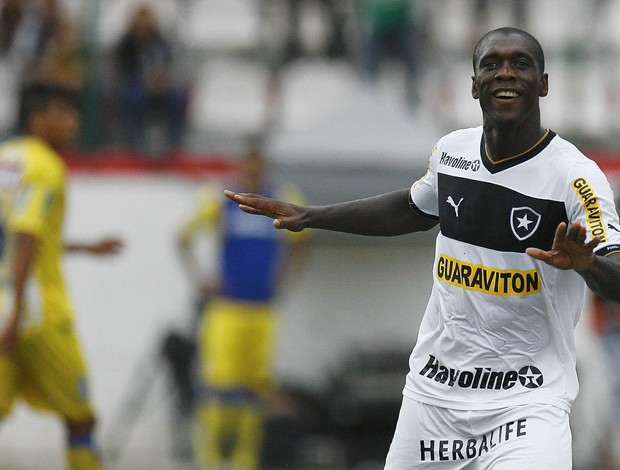 Seedorf comemora, Madureira x Botafogo (Foto: Alexandre Brum/Agência Estado)