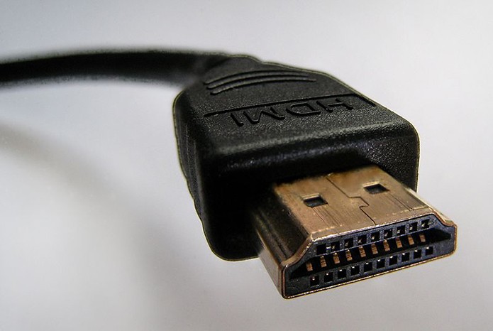 HDMI é o padrão mais popular e transmite muito bem áudio e vídeo digitalmente, mas, por enquanto, somente a 30 fps (Foto: Reprodução/Wikimedia Commons) (Foto: HDMI é o padrão mais popular e transmite muito bem áudio e vídeo digitalmente, mas, por enquanto, somente a 30 fps (Foto: Reprodução/Wikimedia Commons)) HDMI é o padrão mais popular e transmite muito bem áudio e vídeo digitalmente, mas, por enquanto, somente a 30 fps (Foto: Reprodução/Wikimedia Commons) (Foto: HDMI é o padrão mais popular e transmite muito bem áudio e vídeo digitalmente, mas, por enquanto, somente a 30 fps (Foto: Reprodução/Wikimedia Commons))