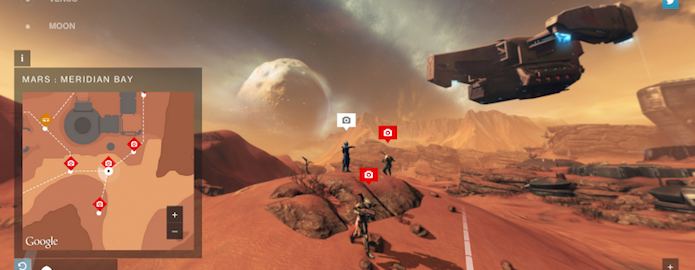 Destiny Planet View coloca o universo de Destiny no melhor estilo Street View (Foto: reprodução/The Next Web)