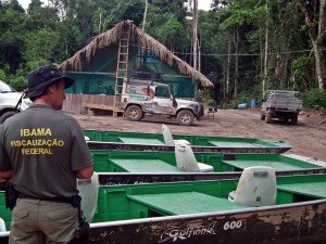 Pousada funcionava ilegalmente no local desde o ano passado. (Foto: Assessoria/Ibama)