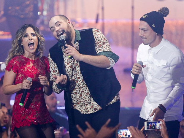 Wanessa, Tiago Abravanel e Di Ferrero em show em São Paulo (Foto: Manuela Scarpa/ Brazil News)